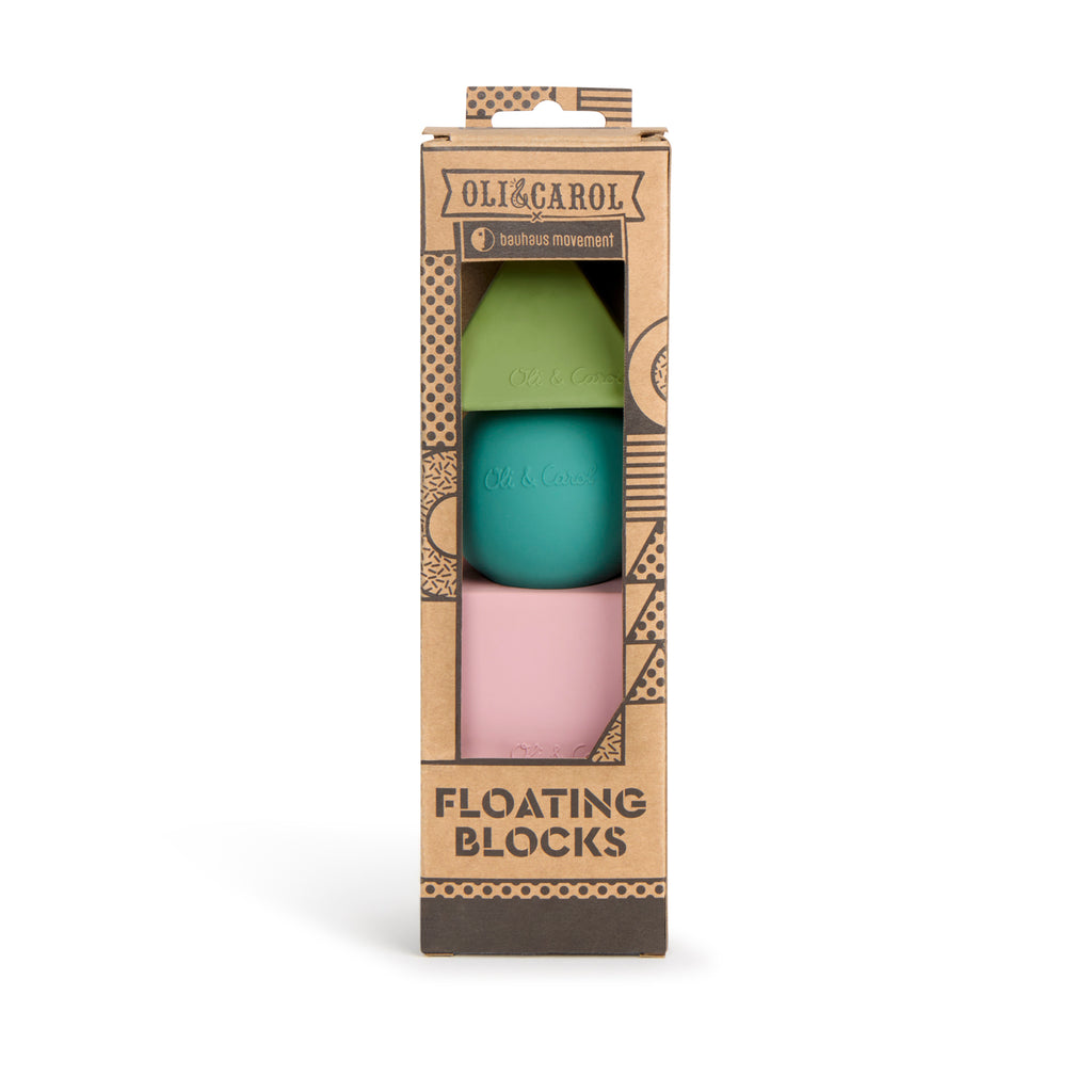 Floating Blocks Soft Colors Baby Teether