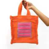 Fabric Handbag Orange Cell
