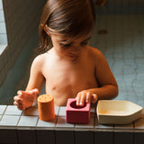 Upcycled Boat Orange Bath Toy