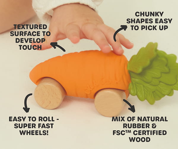 Cathy The Carrot Baby Car Toy | Oli&Carol – Oli&Carol US