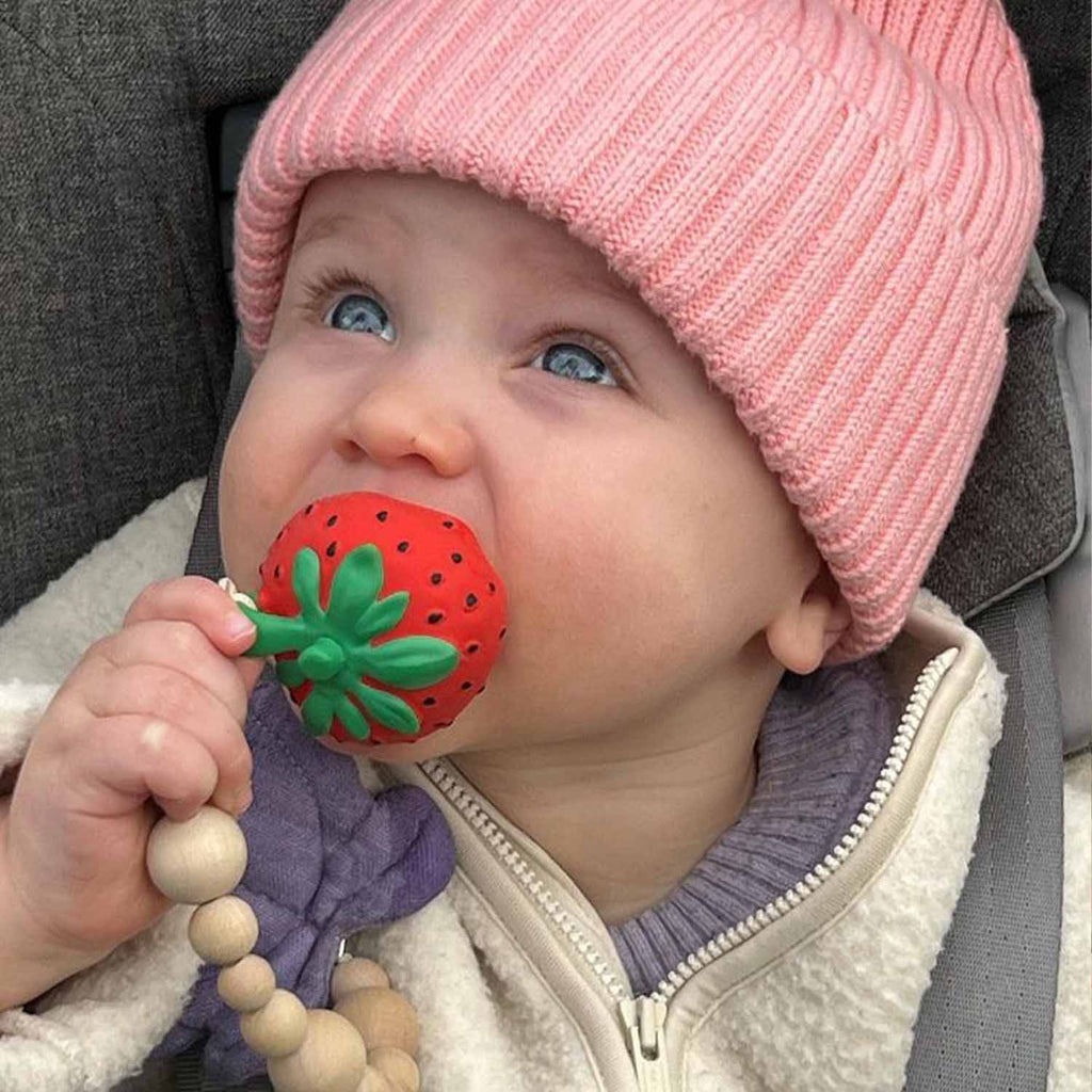 Sweetie the Strawberry Mini Baby Teether