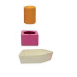 Upcycled Boat Orange Bath Toy