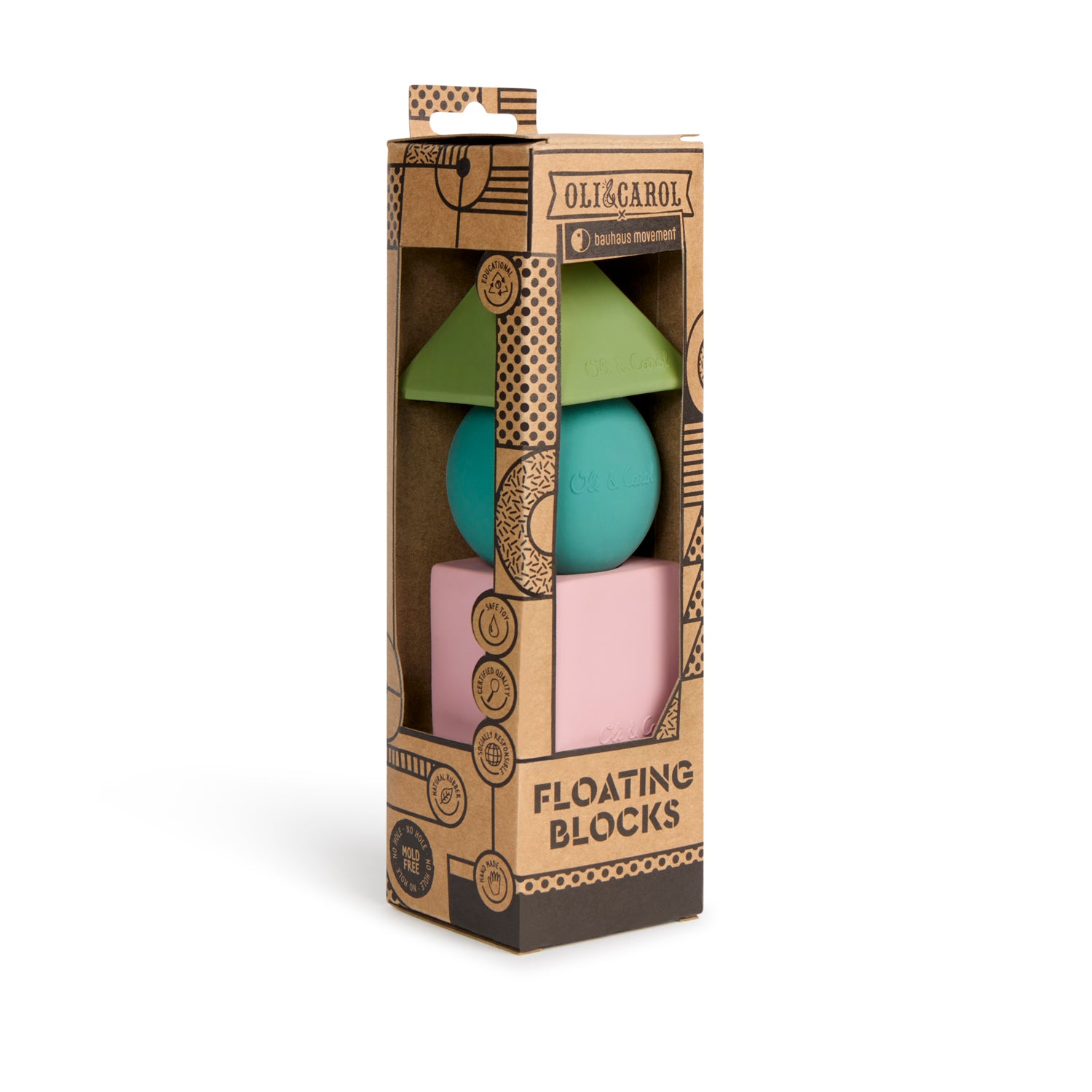 Floating Blocks Soft Colors Baby Teether – Oli&Carol US