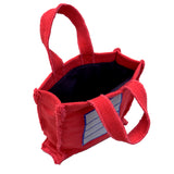 Fabric Handbag Red Cell