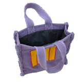 Fabric Handbag Purple Cell